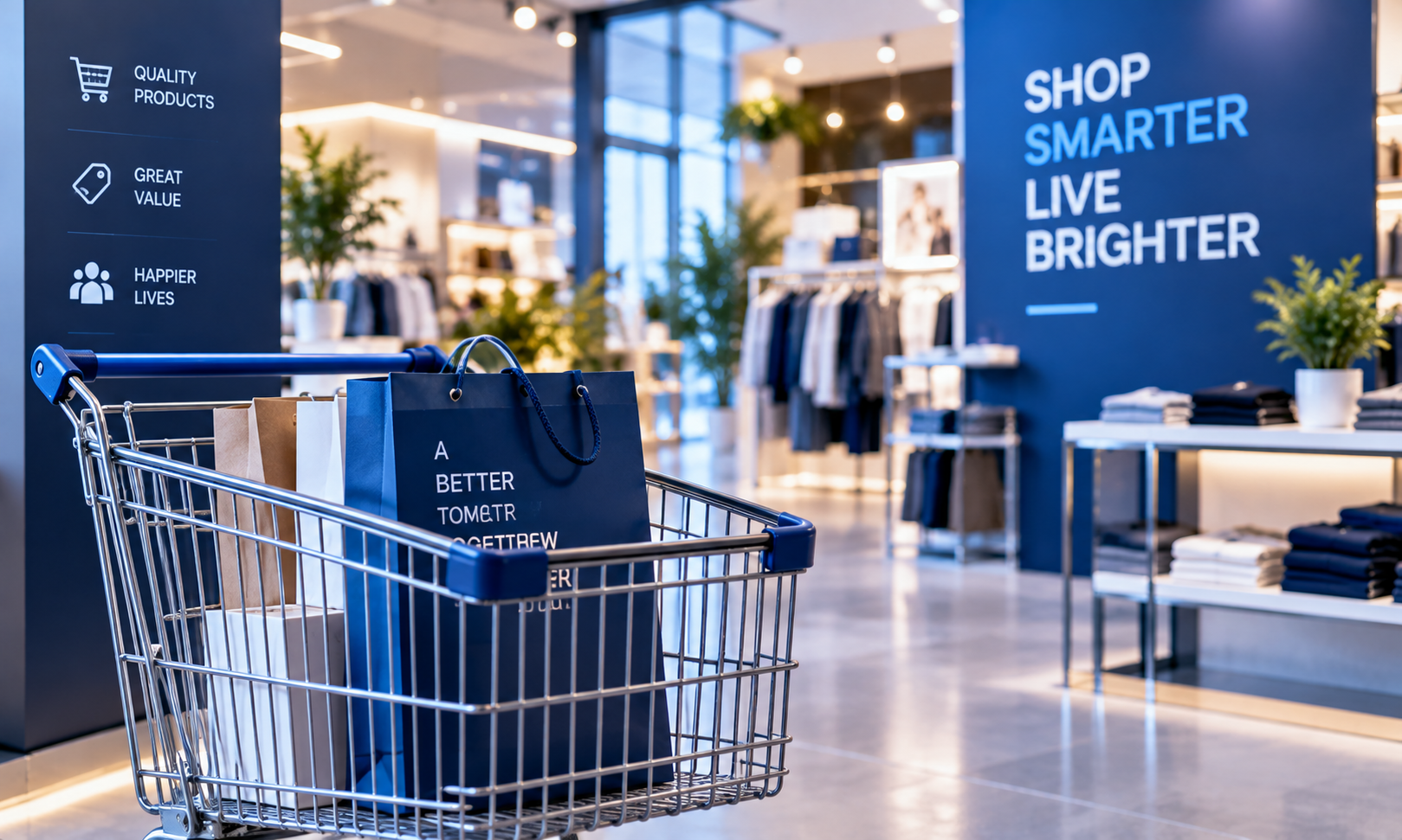 Retail e-commerce shopping cart